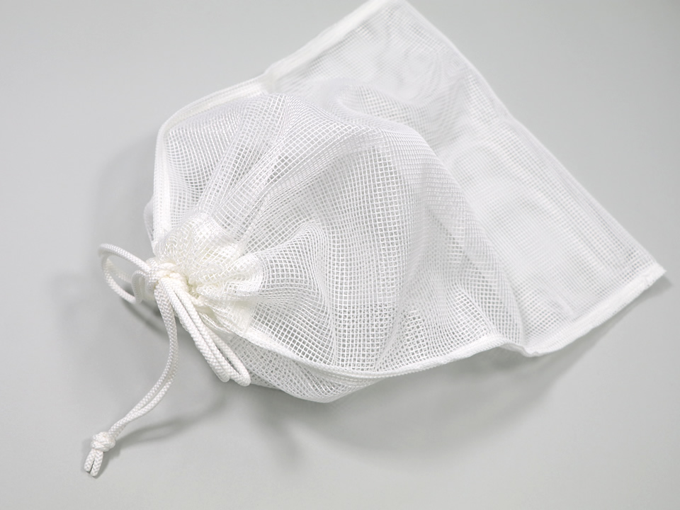 だしこし袋（ポリエステル角目） | 吉田織物株式会社